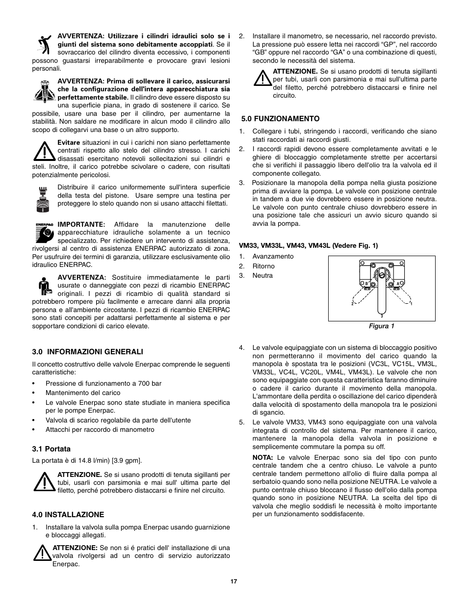 Enerpac VM43 User Manual | Page 17 / 48