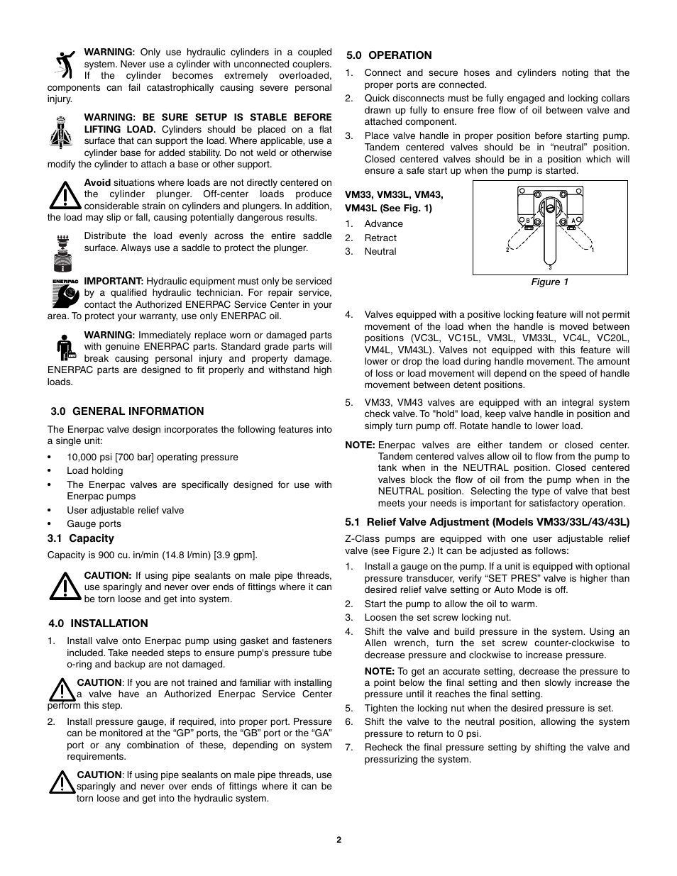 Enerpac VM43 User Manual | Page 2 / 48