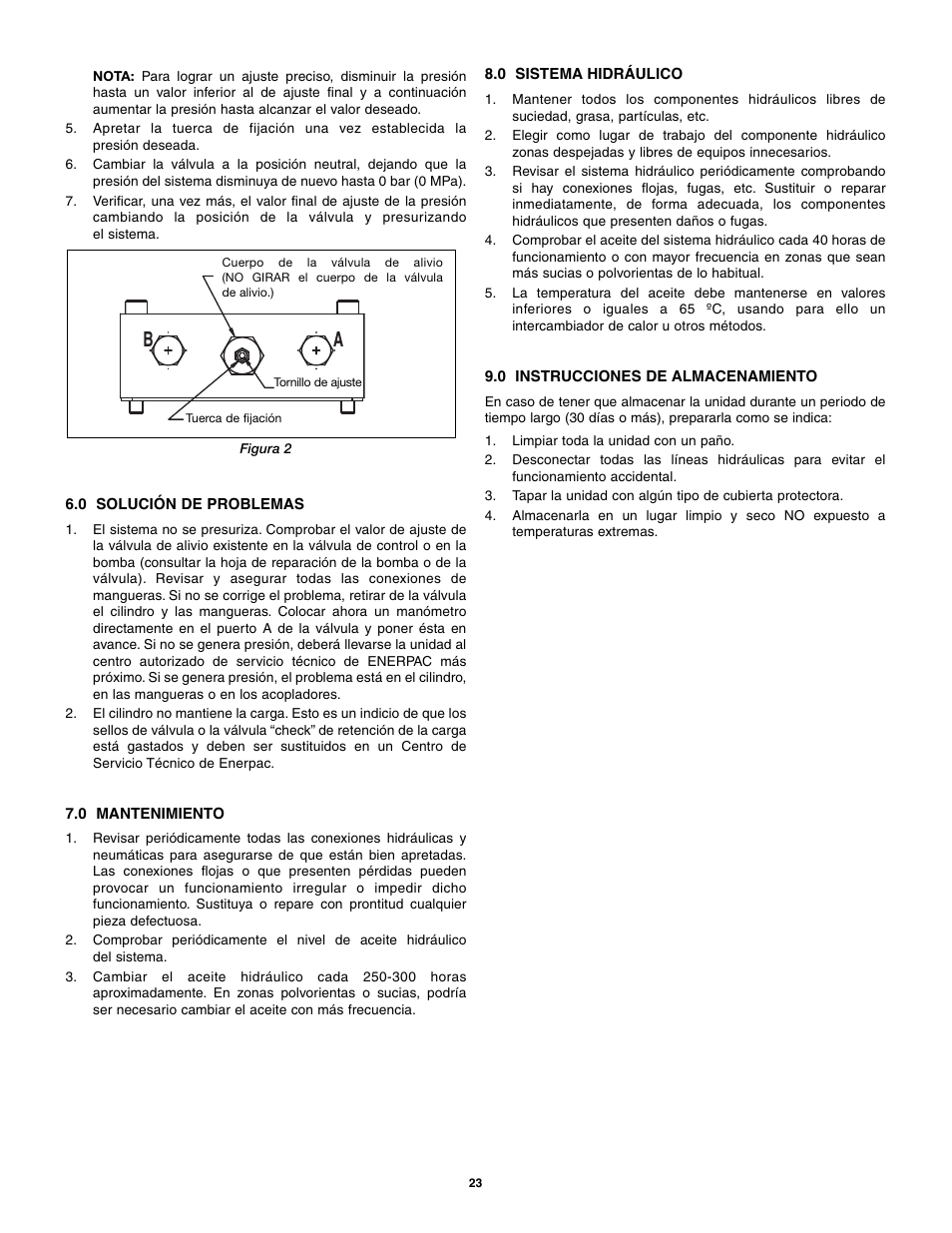 Enerpac VM43 User Manual | Page 23 / 48