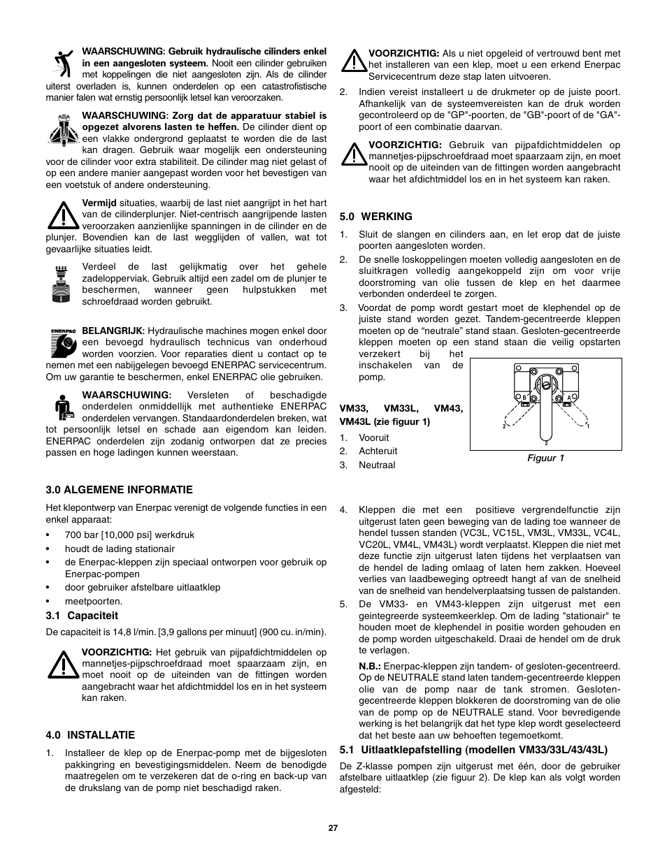 Enerpac VM43 User Manual | Page 27 / 48
