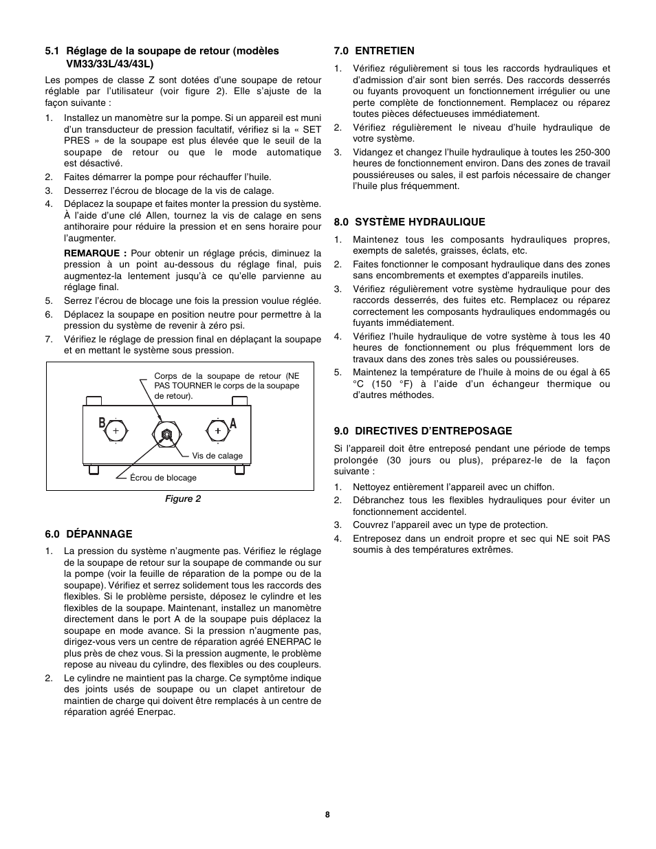 Enerpac VM43 User Manual | Page 8 / 48