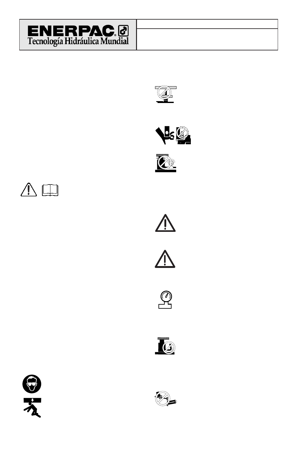 Hoja de instrucciones | Enerpac VE32, VE32D User Manual | Page 18 / 50