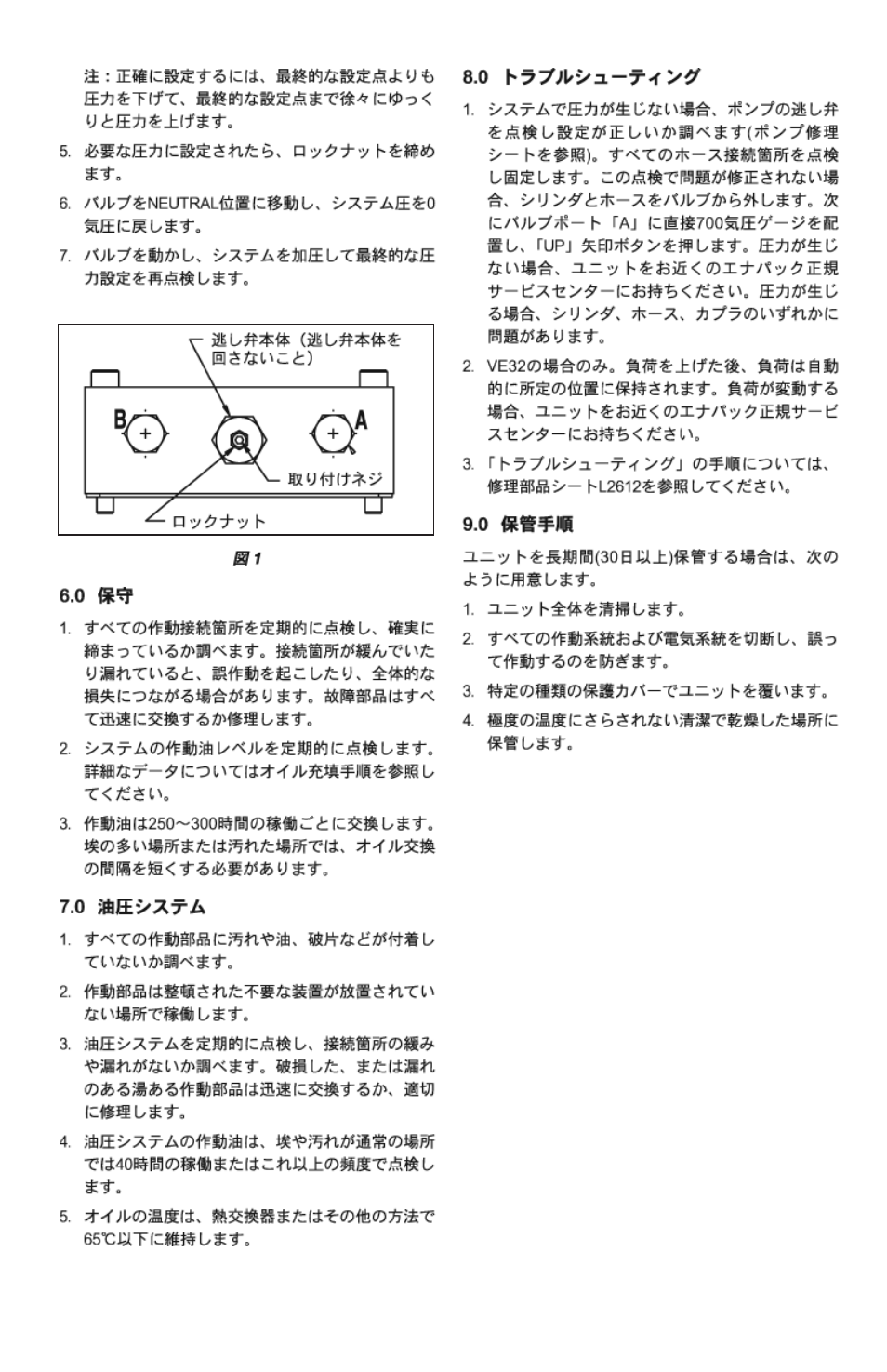 Enerpac VE32, VE32D User Manual | Page 44 / 50