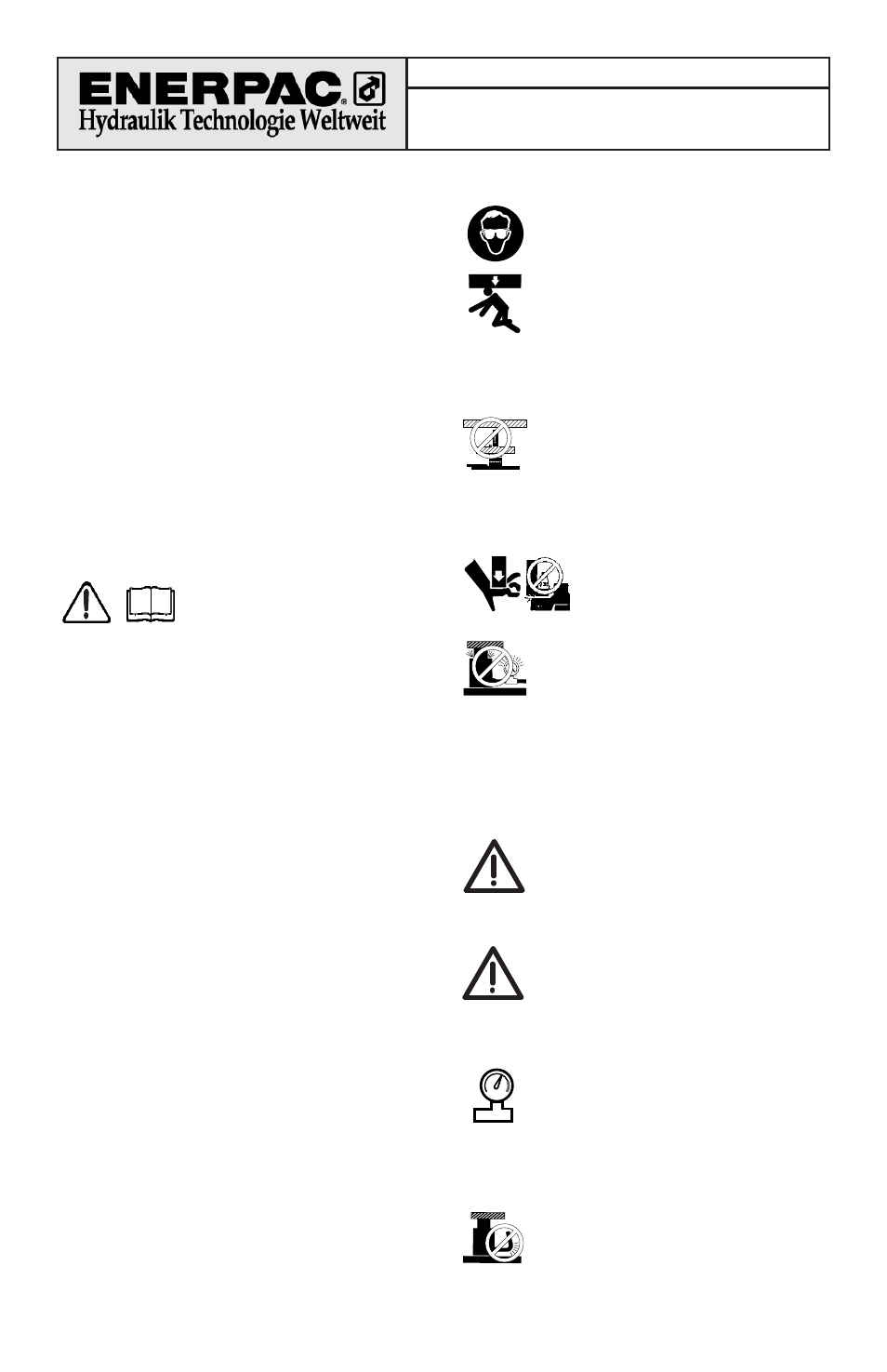 Bedienungsanleitung | Enerpac VE32, VE32D User Manual | Page 9 / 50