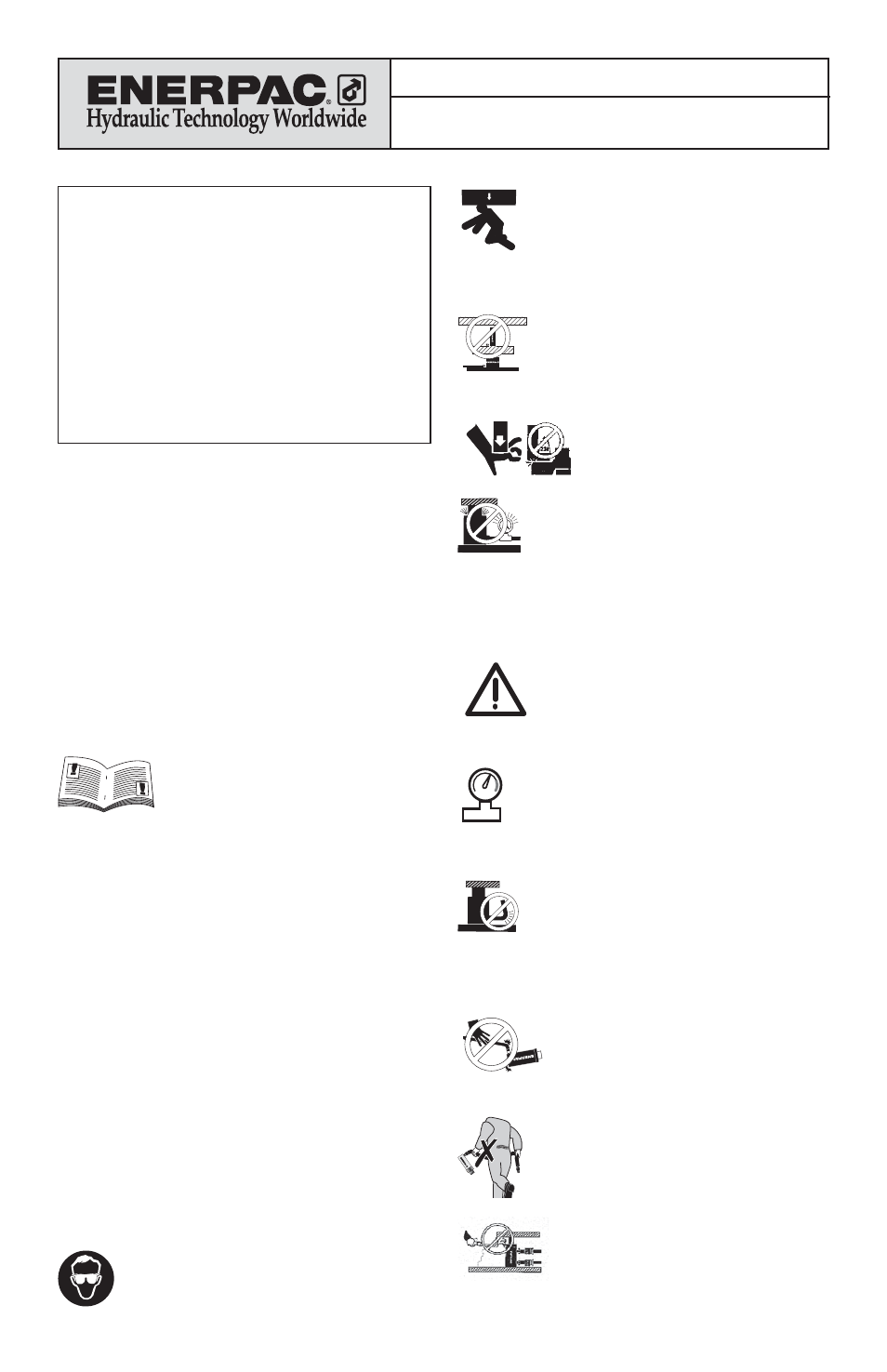 Enerpac VM43 User Manual | 58 pages