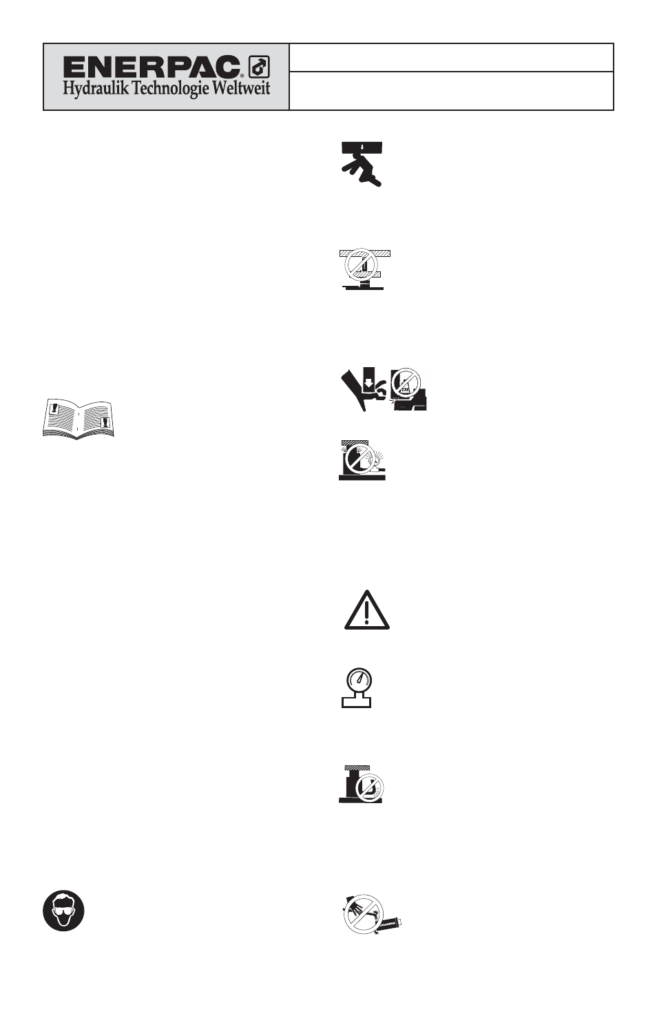 Enerpac VM43 User Manual | Page 10 / 58