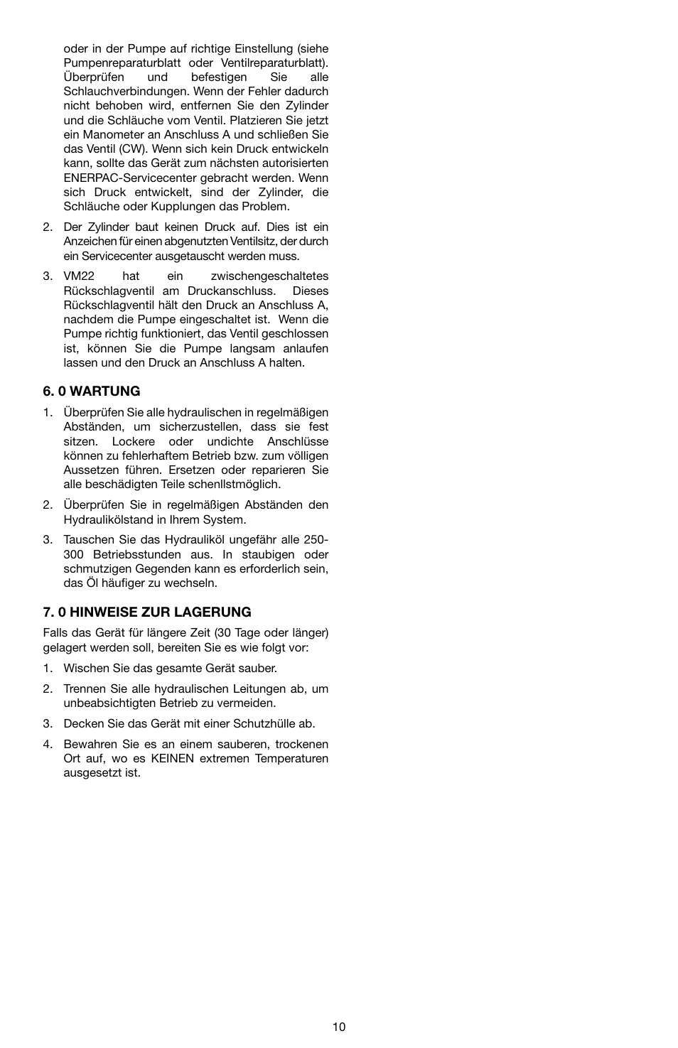 Enerpac VM32 User Manual | Page 10 / 44