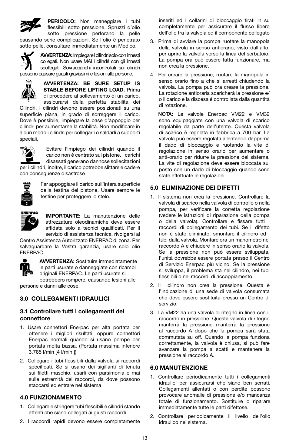 Enerpac VM32 User Manual | Page 13 / 44