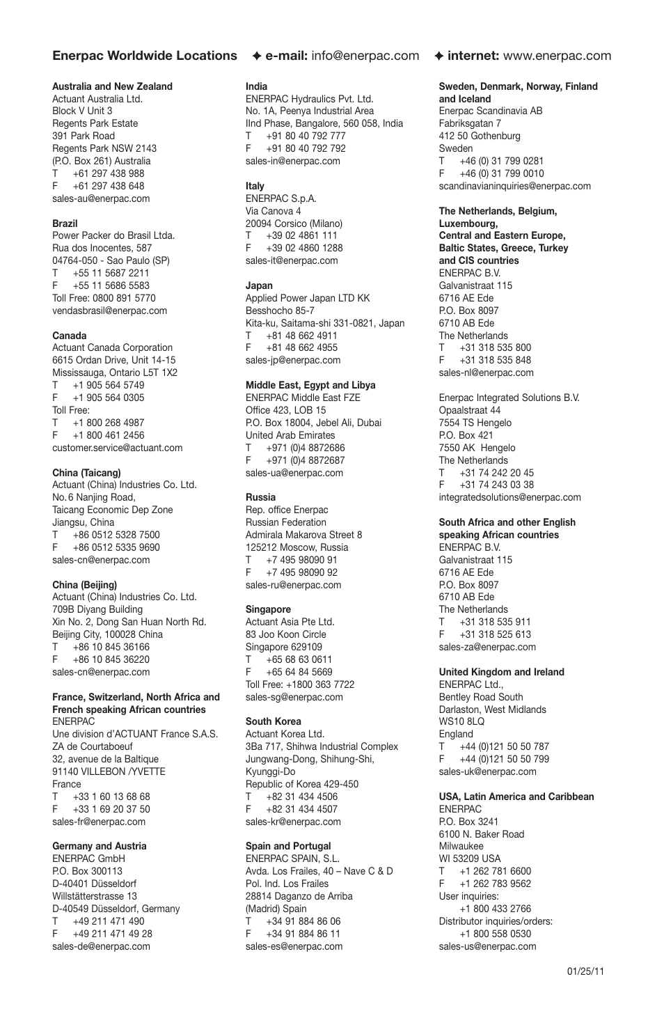 Enerpac CT-604 User Manual | Page 28 / 28