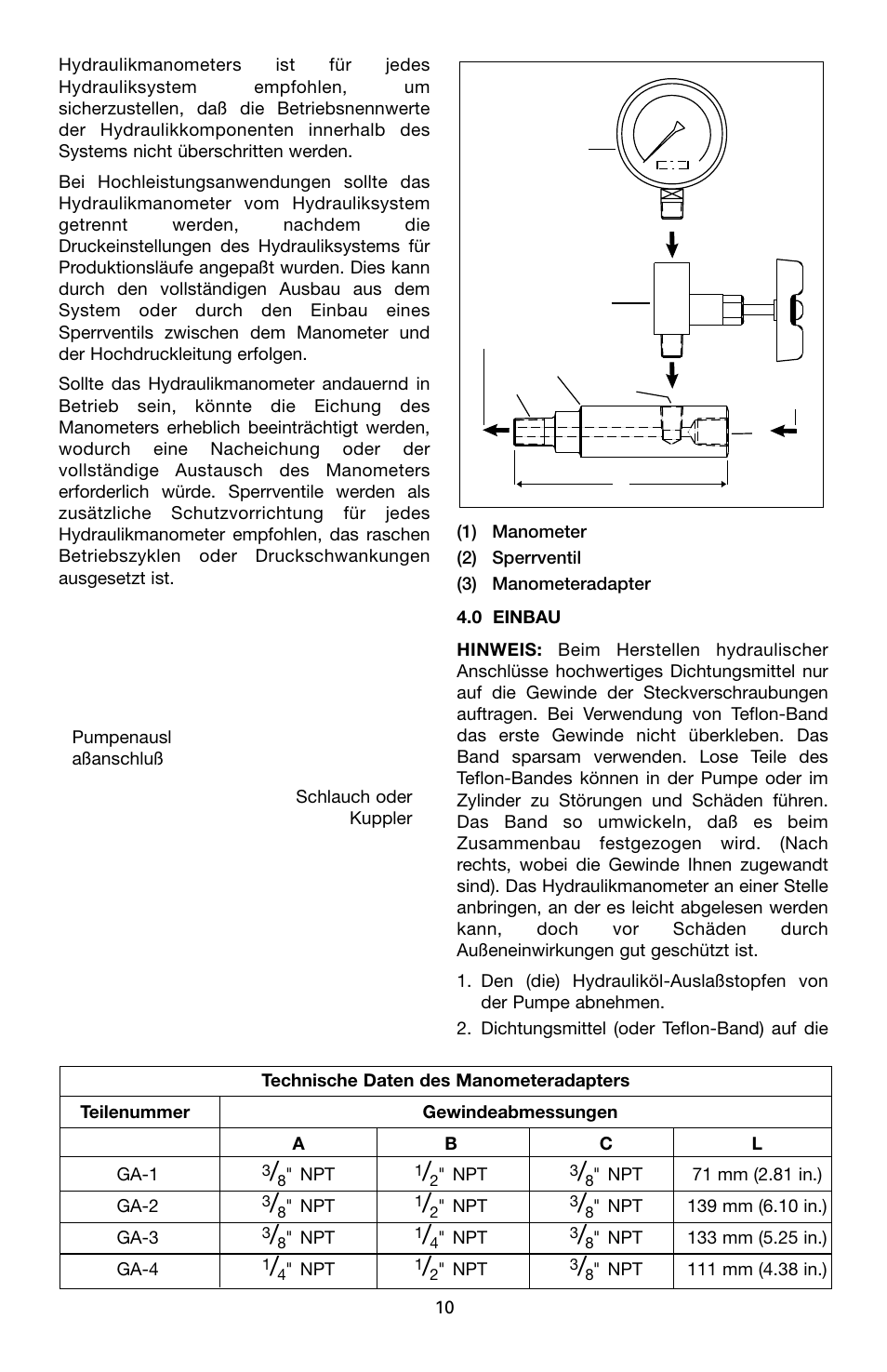 Enerpac V-Series User Manual | Page 10 / 28