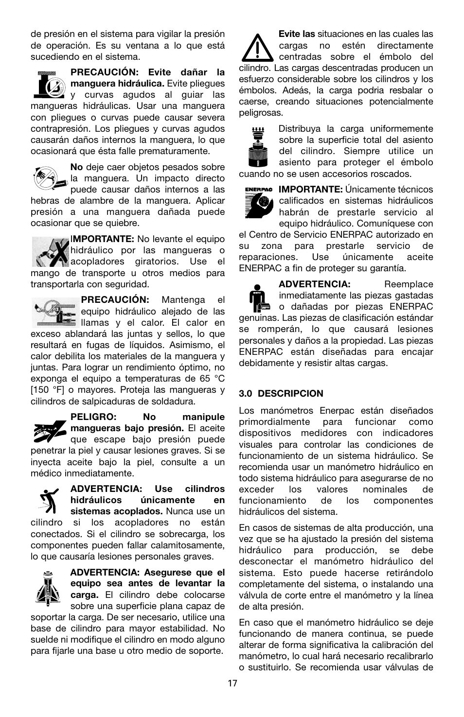 Enerpac V-Series User Manual | Page 17 / 28