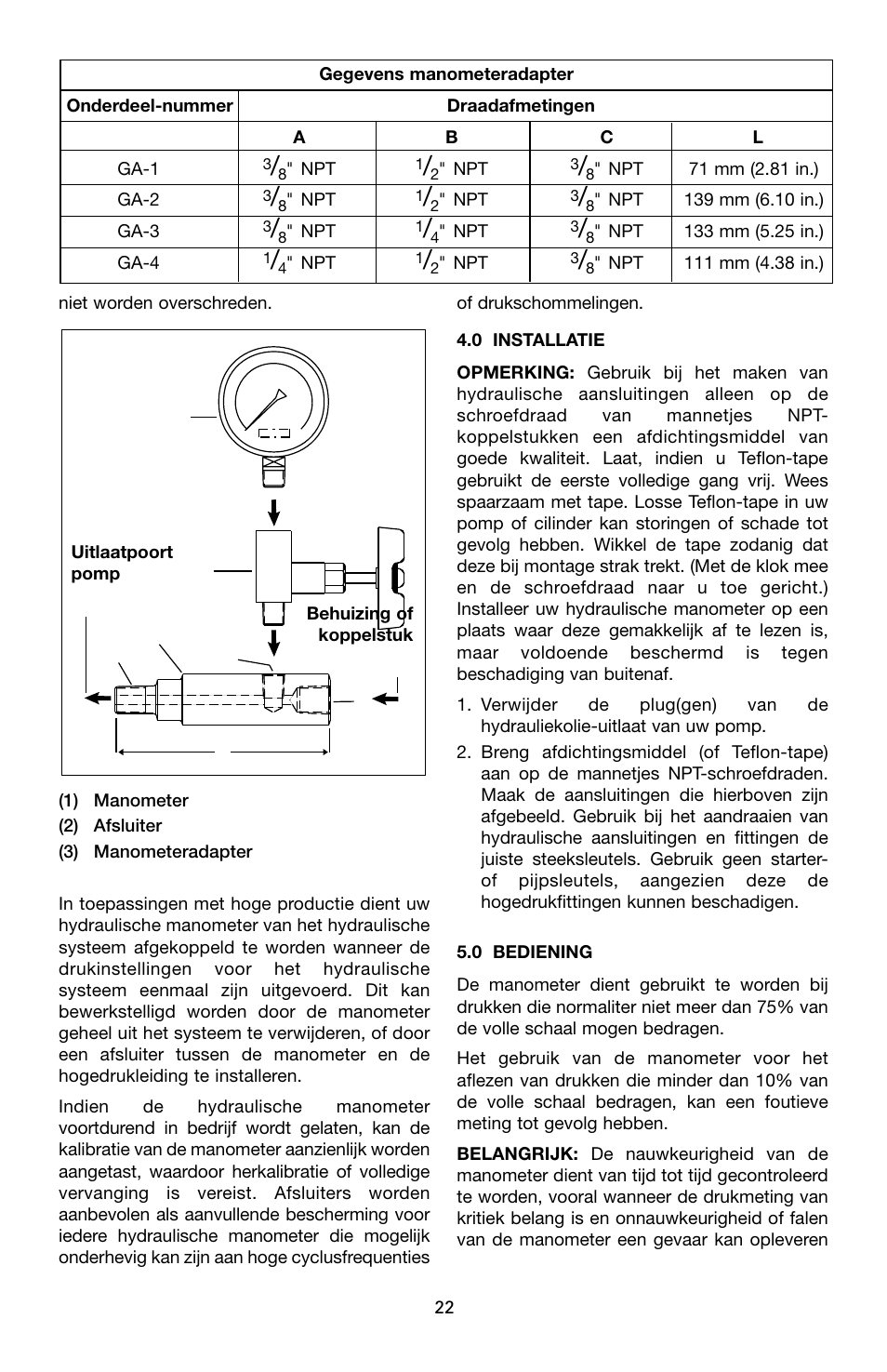 Enerpac V-Series User Manual | Page 22 / 28