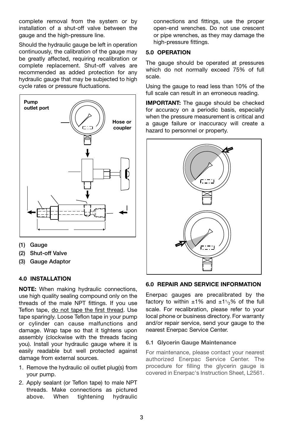 Enerpac V-Series User Manual | Page 3 / 28