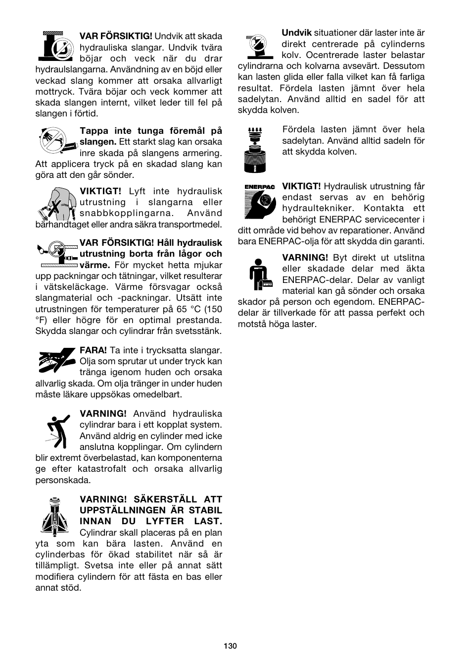 Enerpac DGR-Series User Manual | Page 130 / 144