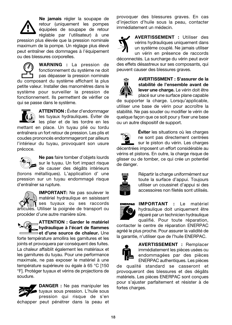 Enerpac DGR-Series User Manual | Page 18 / 144