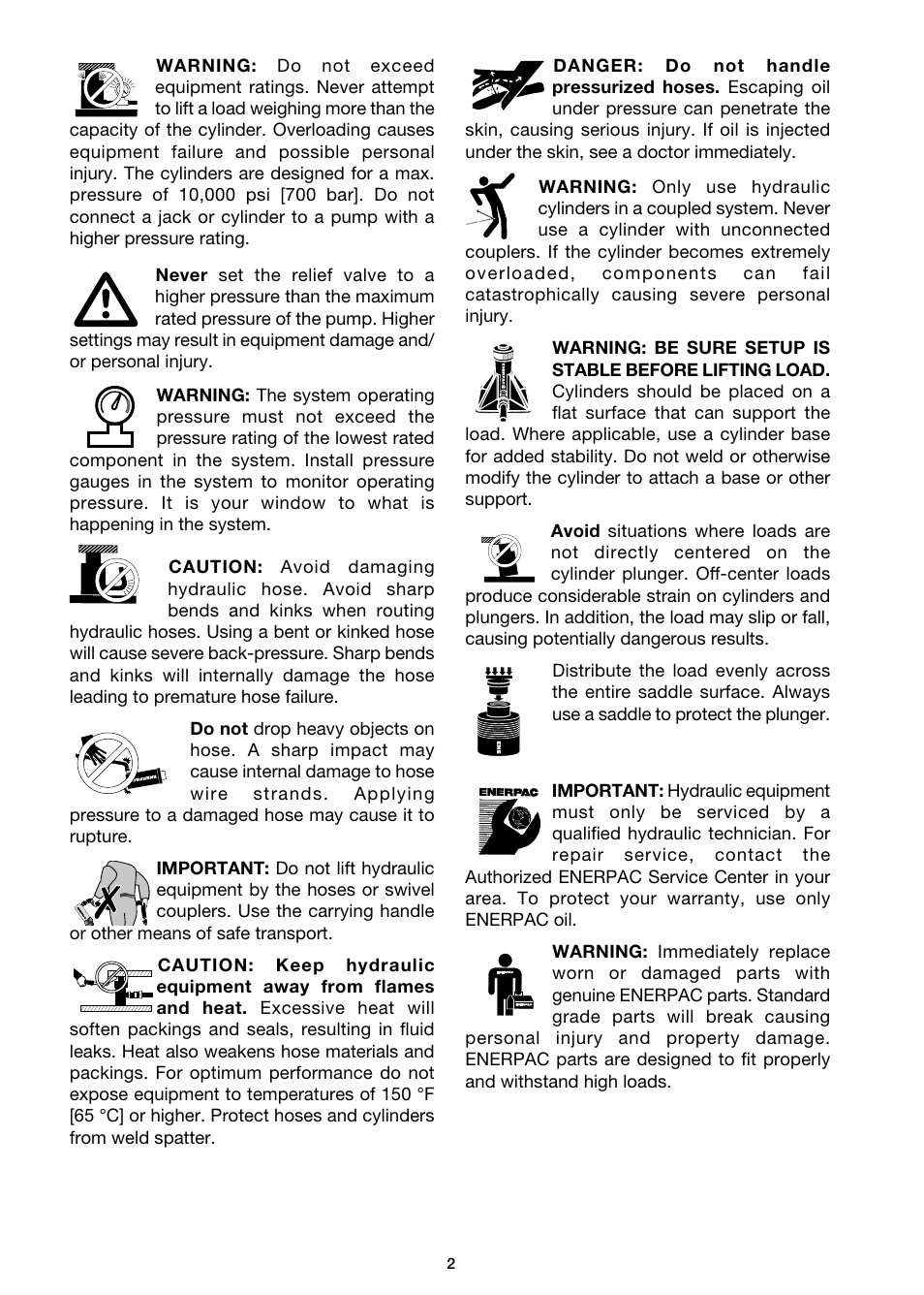 Enerpac DGR-Series User Manual | Page 2 / 144