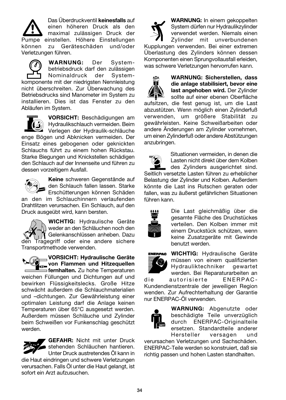 Enerpac DGR-Series User Manual | Page 34 / 144