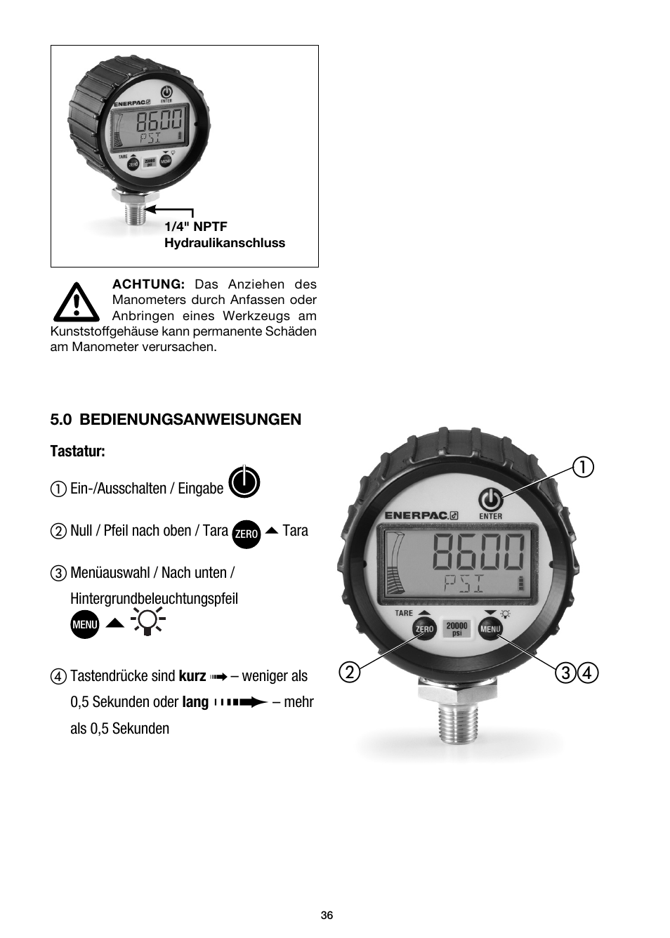 Enerpac DGR-Series User Manual | Page 36 / 144