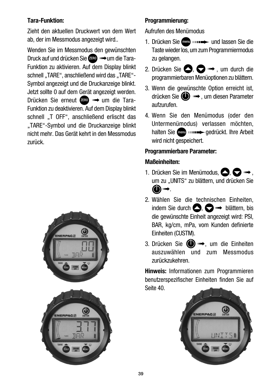 Enerpac DGR-Series User Manual | Page 39 / 144