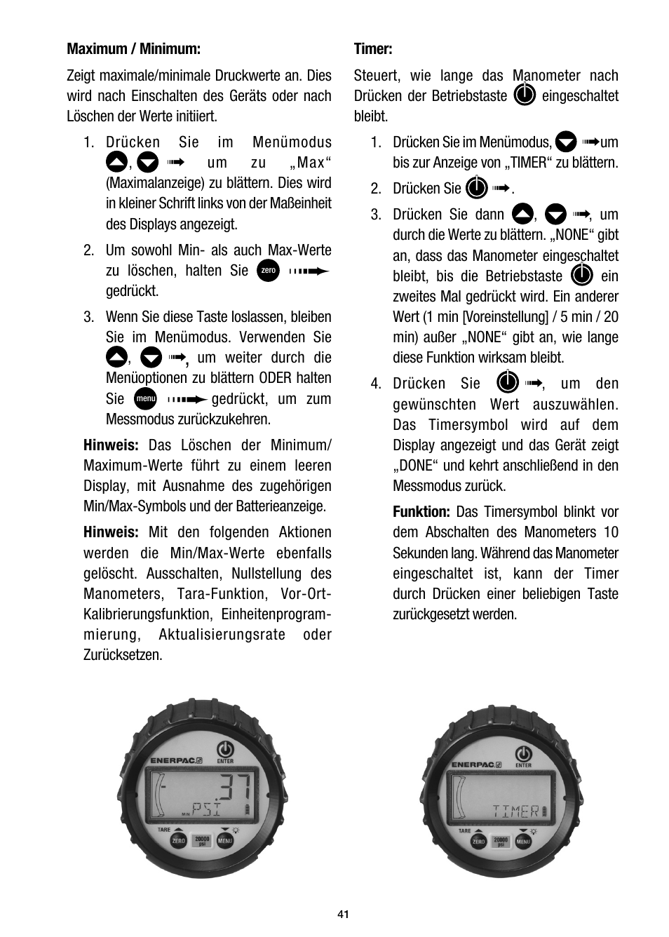 Enerpac DGR-Series User Manual | Page 41 / 144