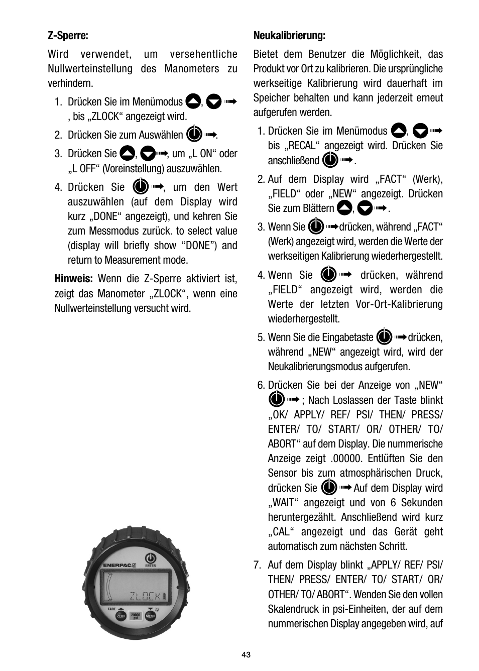 Enerpac DGR-Series User Manual | Page 43 / 144