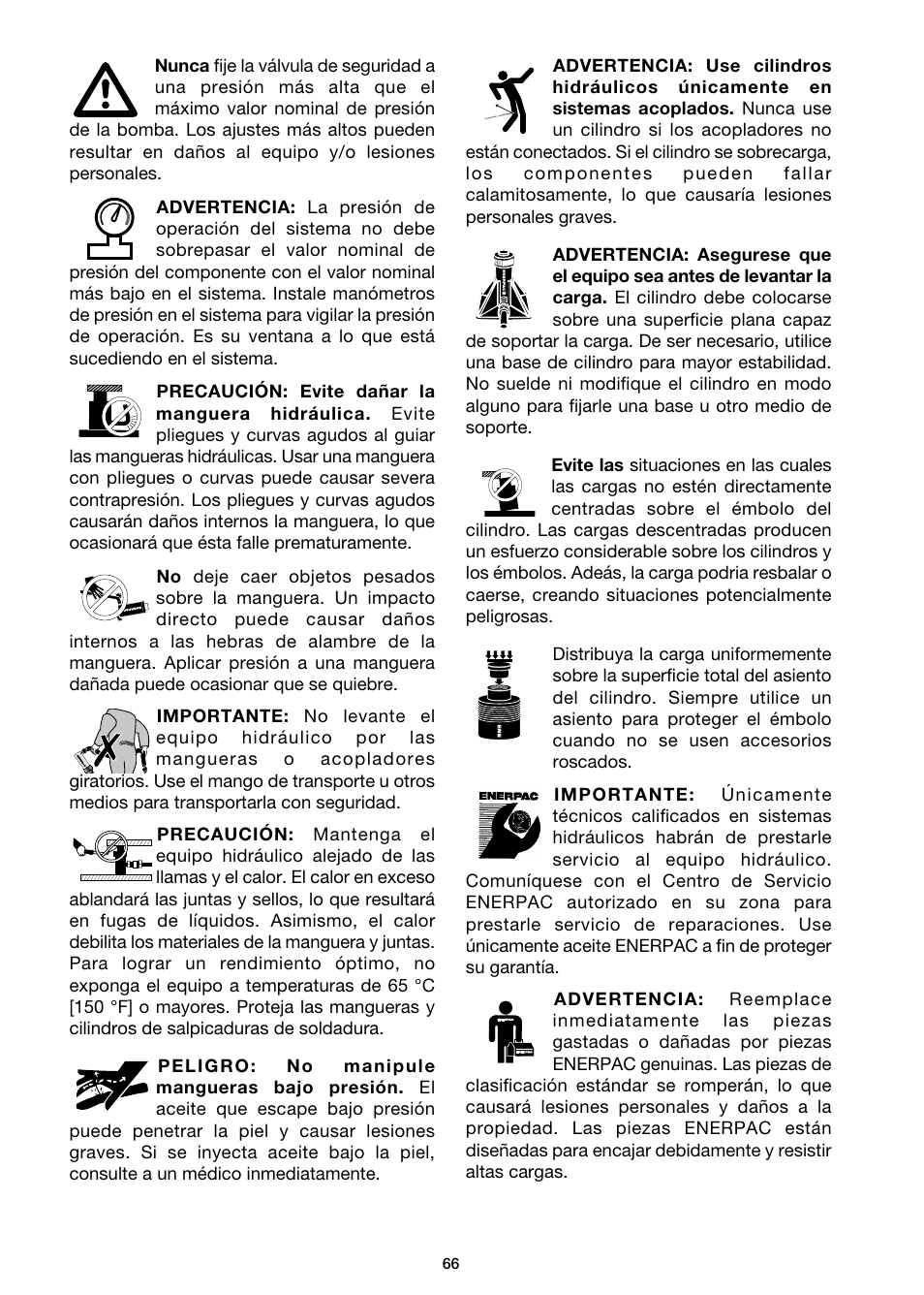 Enerpac DGR-Series User Manual | Page 66 / 144