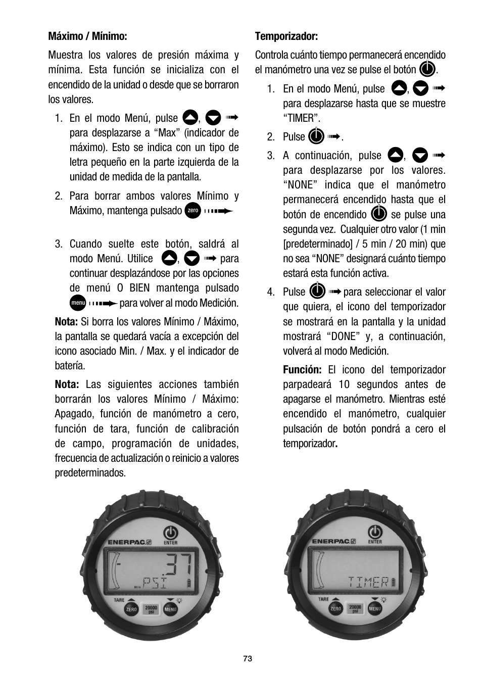 Enerpac DGR-Series User Manual | Page 73 / 144