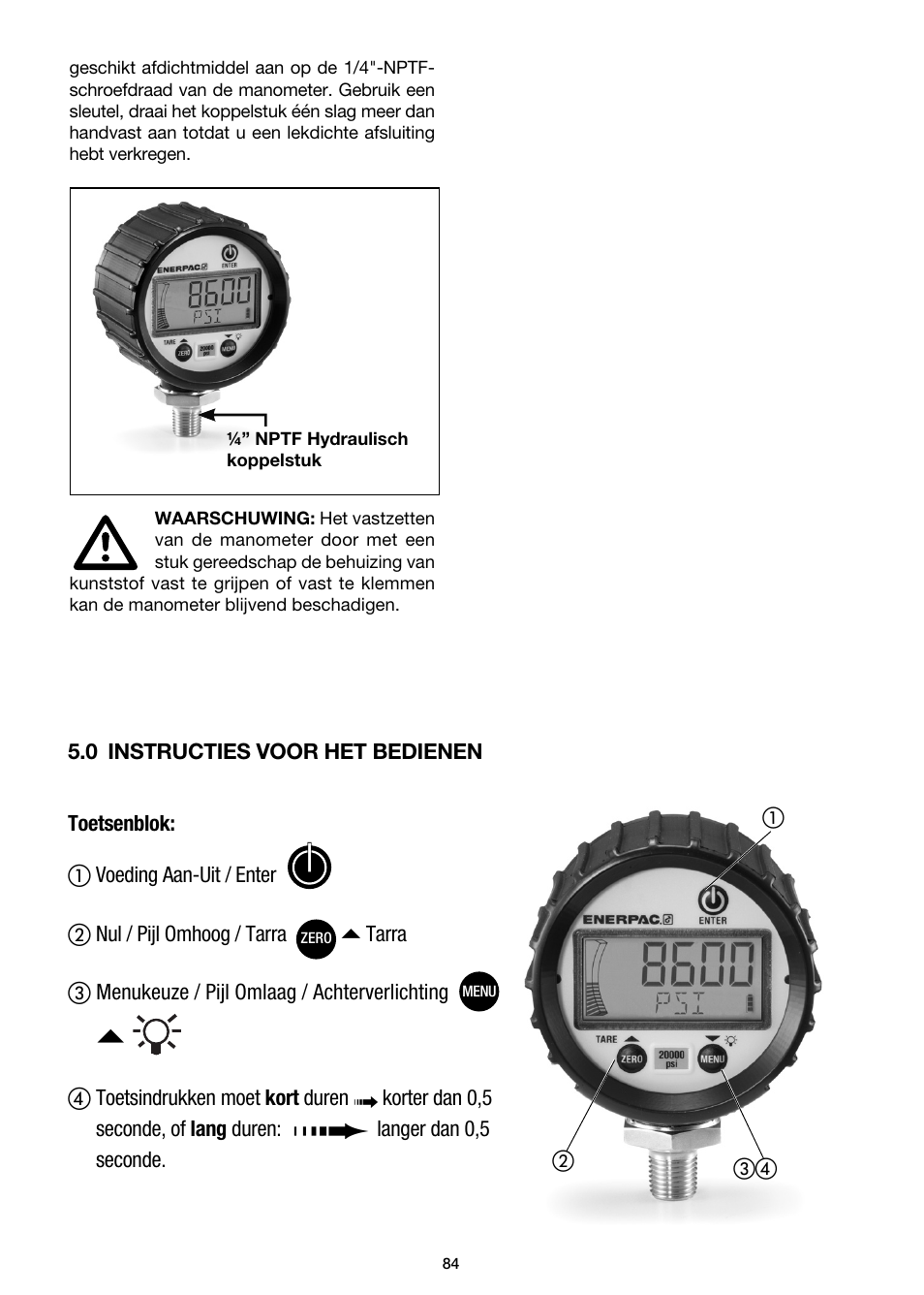 Enerpac DGR-Series User Manual | Page 84 / 144