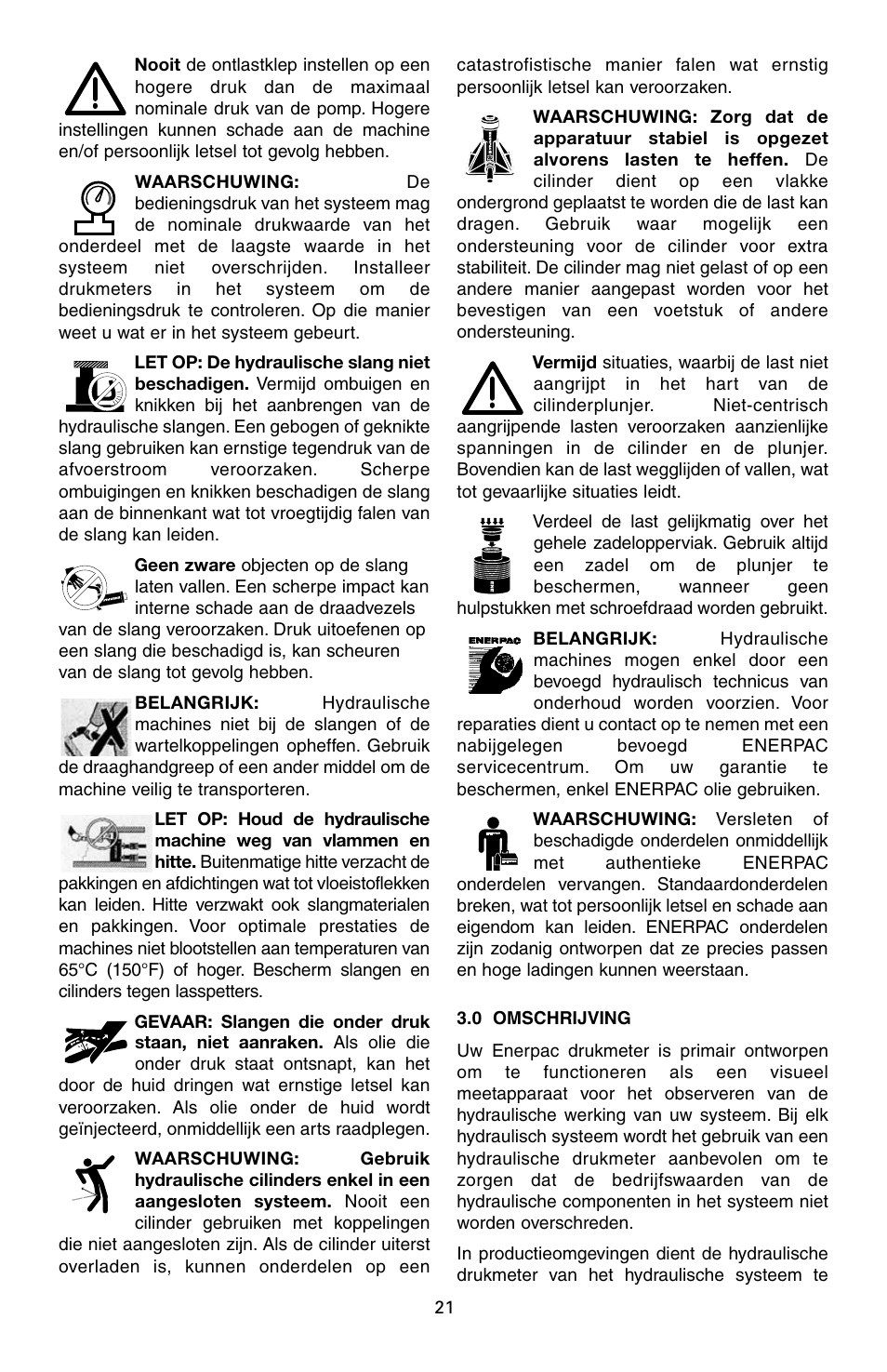 Enerpac T-Series User Manual | Page 21 / 28