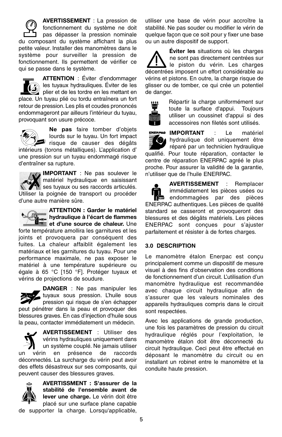 Enerpac T-Series User Manual | Page 5 / 28