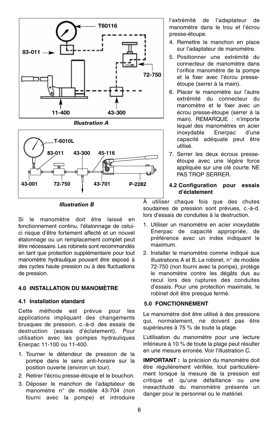 Enerpac T-Series User Manual | Page 6 / 28