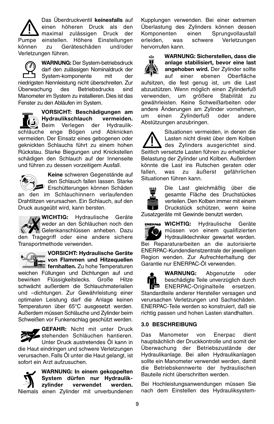 Enerpac T-Series User Manual | Page 9 / 28