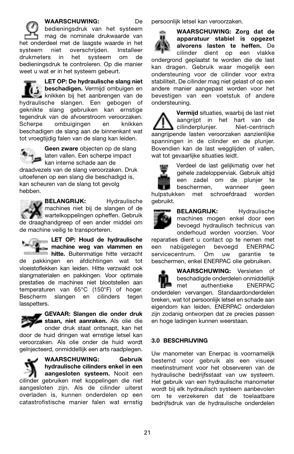 Enerpac G-Series User Manual | Page 21 / 40