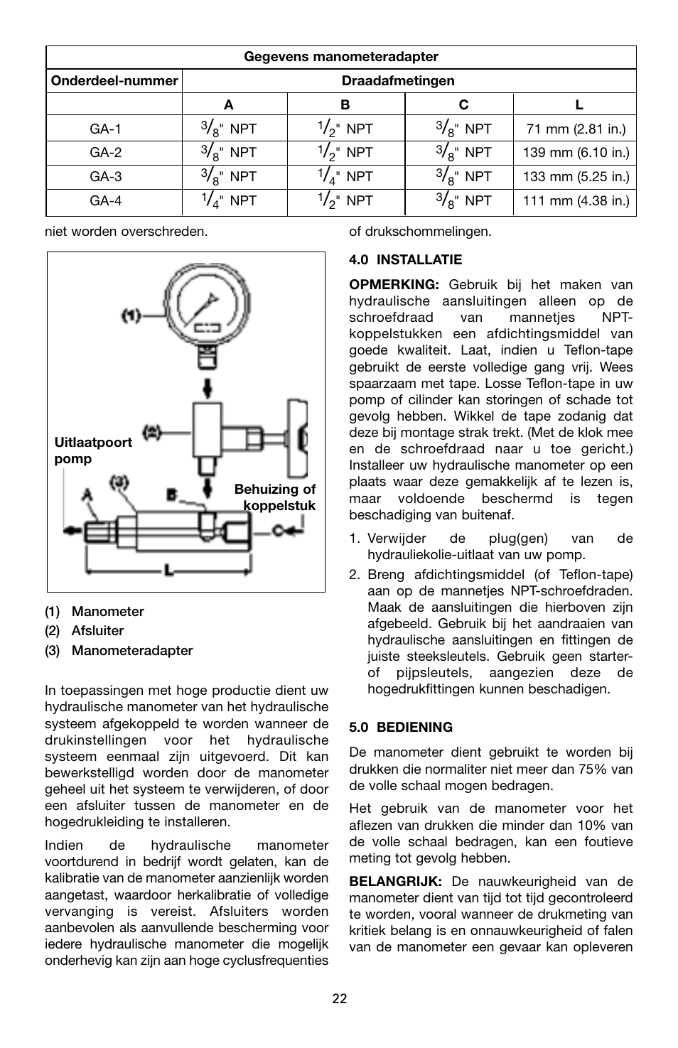 Enerpac G-Series User Manual | Page 22 / 40