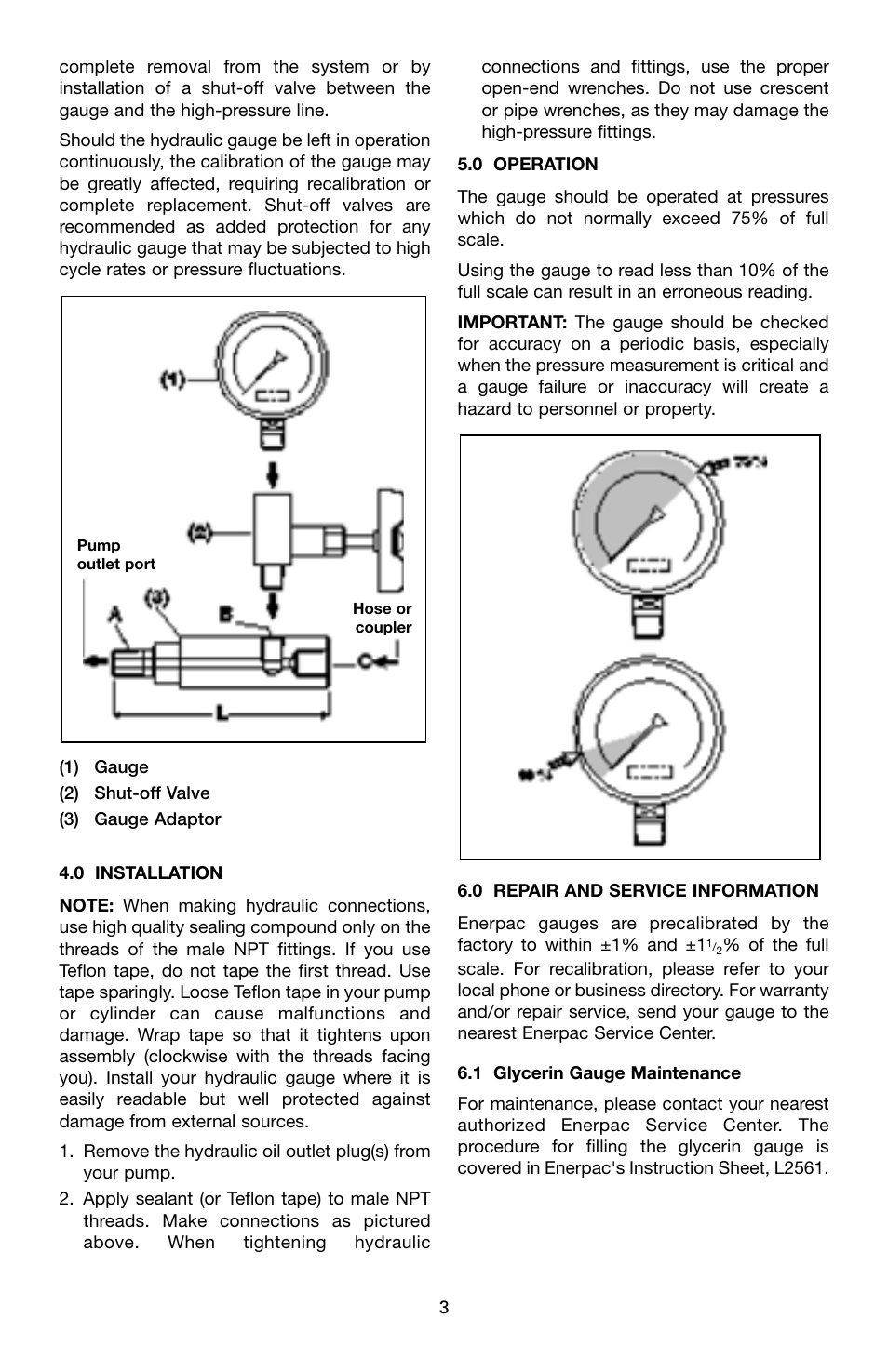 Enerpac G-Series User Manual | Page 3 / 40