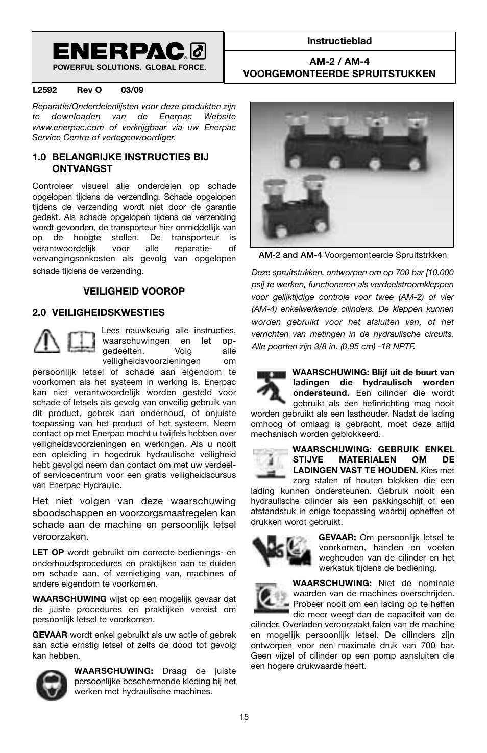 Enerpac AM-Series User Manual | Page 15 / 33