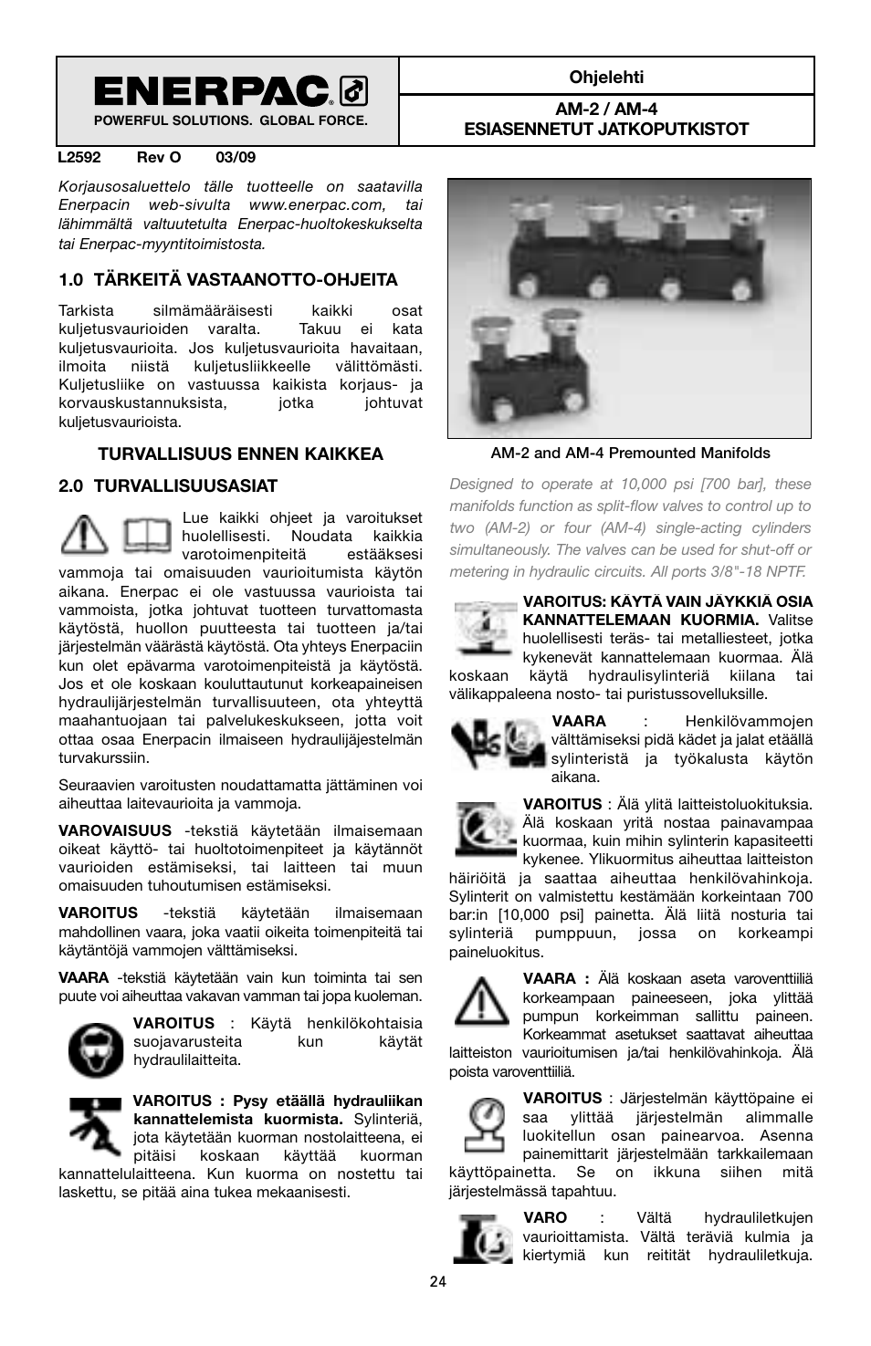 Enerpac AM-Series User Manual | Page 24 / 33