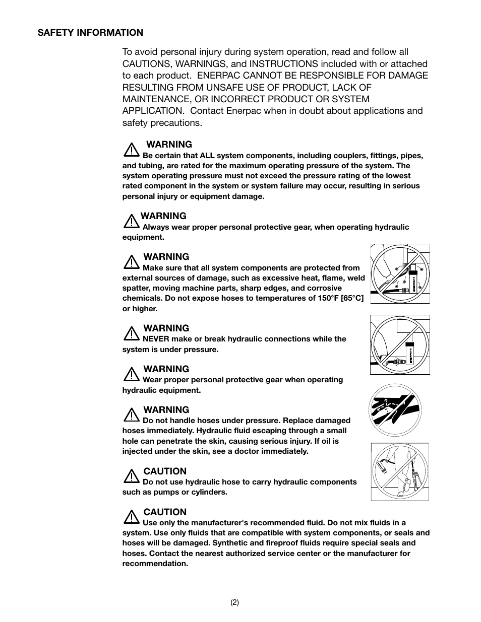 Enerpac H700-Series User Manual | Page 2 / 28