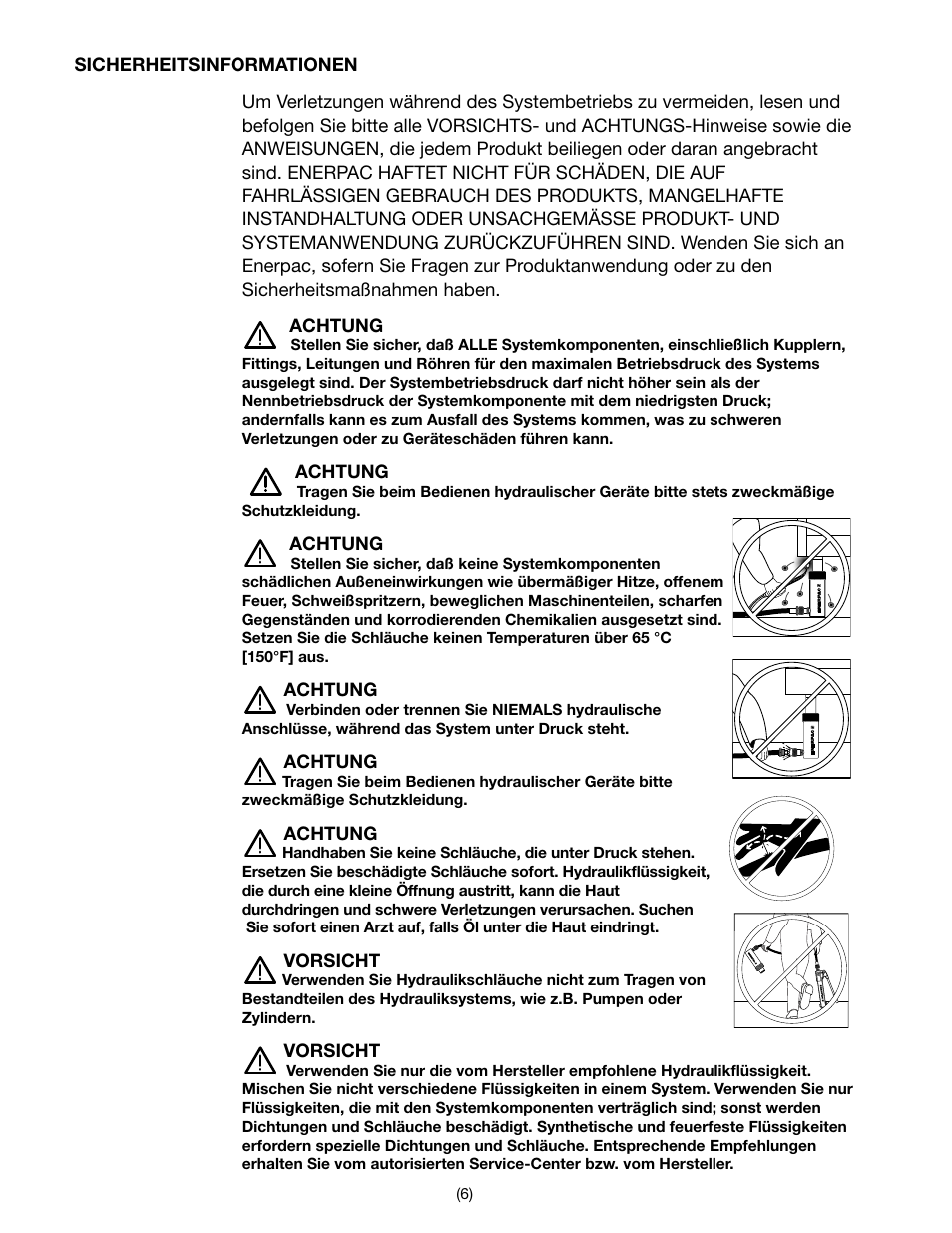 Enerpac H700-Series User Manual | Page 6 / 28