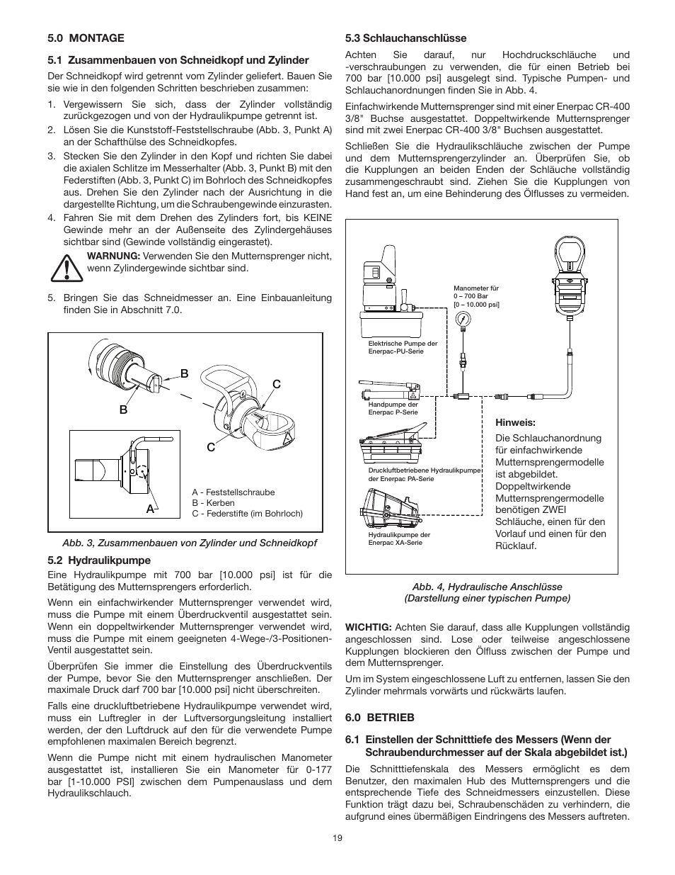 Enerpac NS-Series User Manual | Page 19 / 92