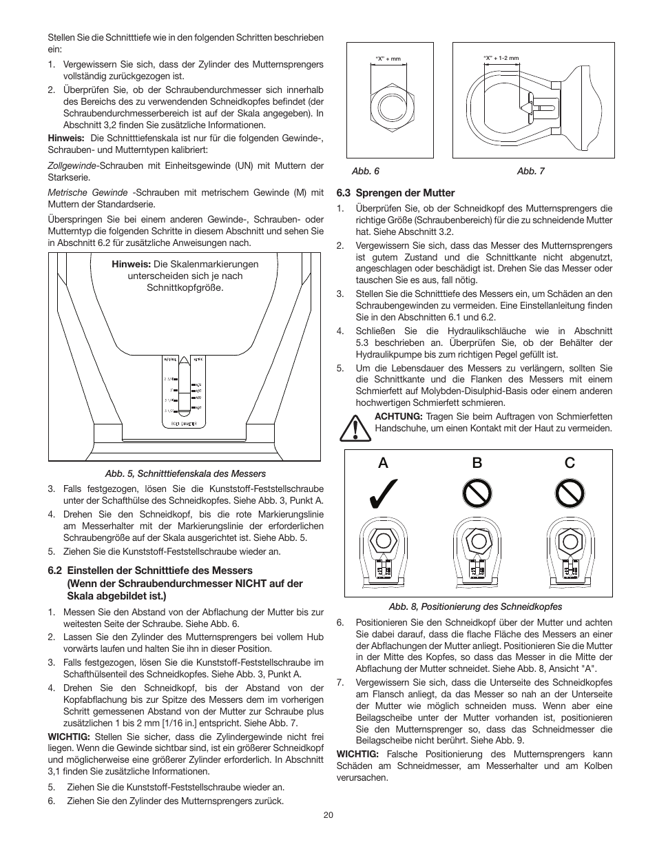 Ab c | Enerpac NS-Series User Manual | Page 20 / 92