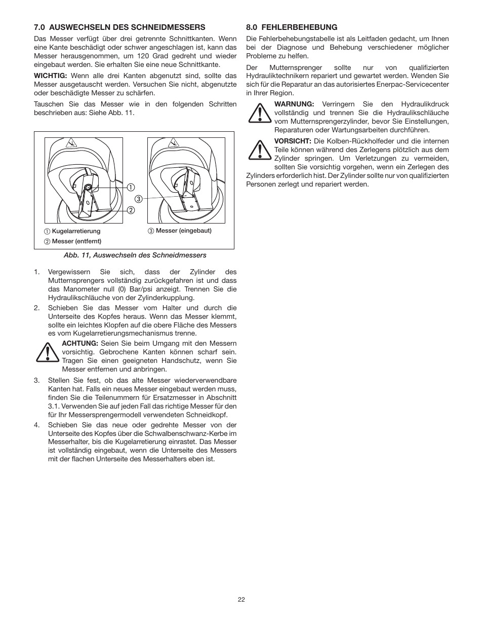 Enerpac NS-Series User Manual | Page 22 / 92