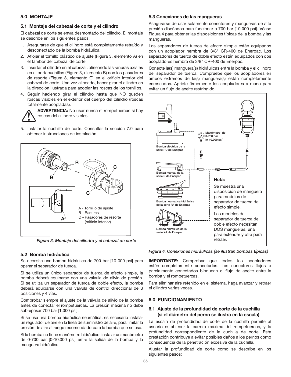 Enerpac NS-Series User Manual | Page 35 / 92