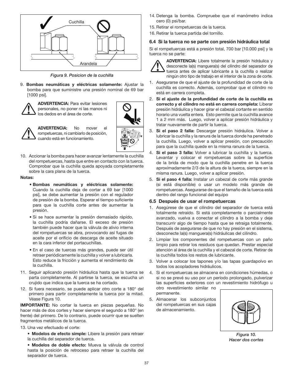 Enerpac NS-Series User Manual | Page 37 / 92