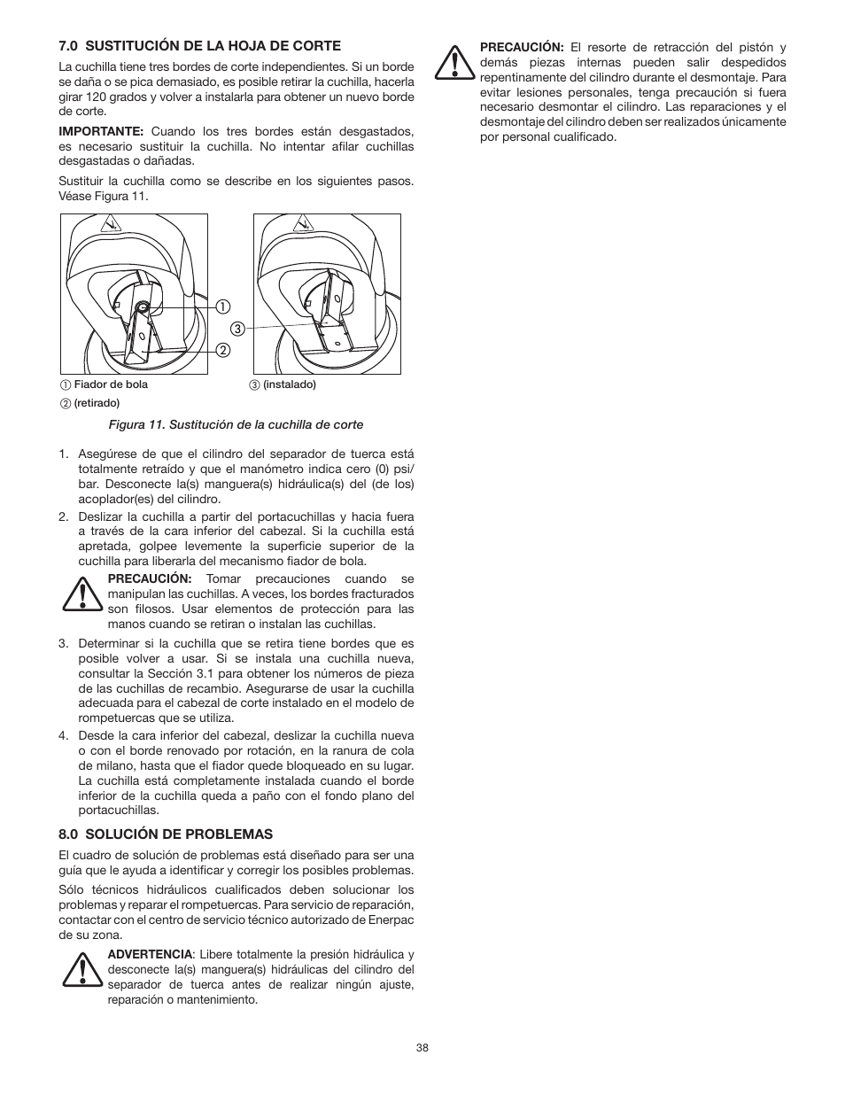 Enerpac NS-Series User Manual | Page 38 / 92