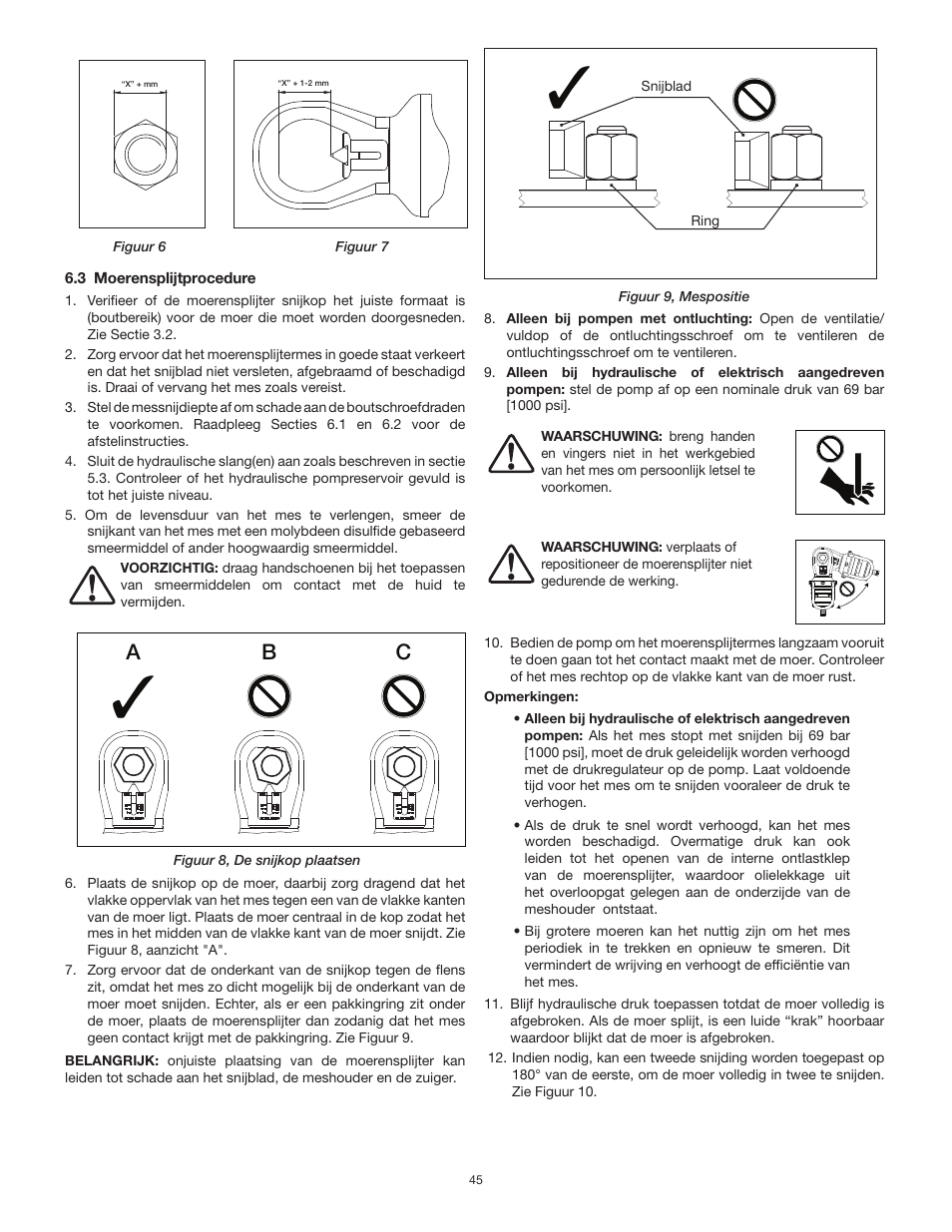 Ab c | Enerpac NS-Series User Manual | Page 45 / 92