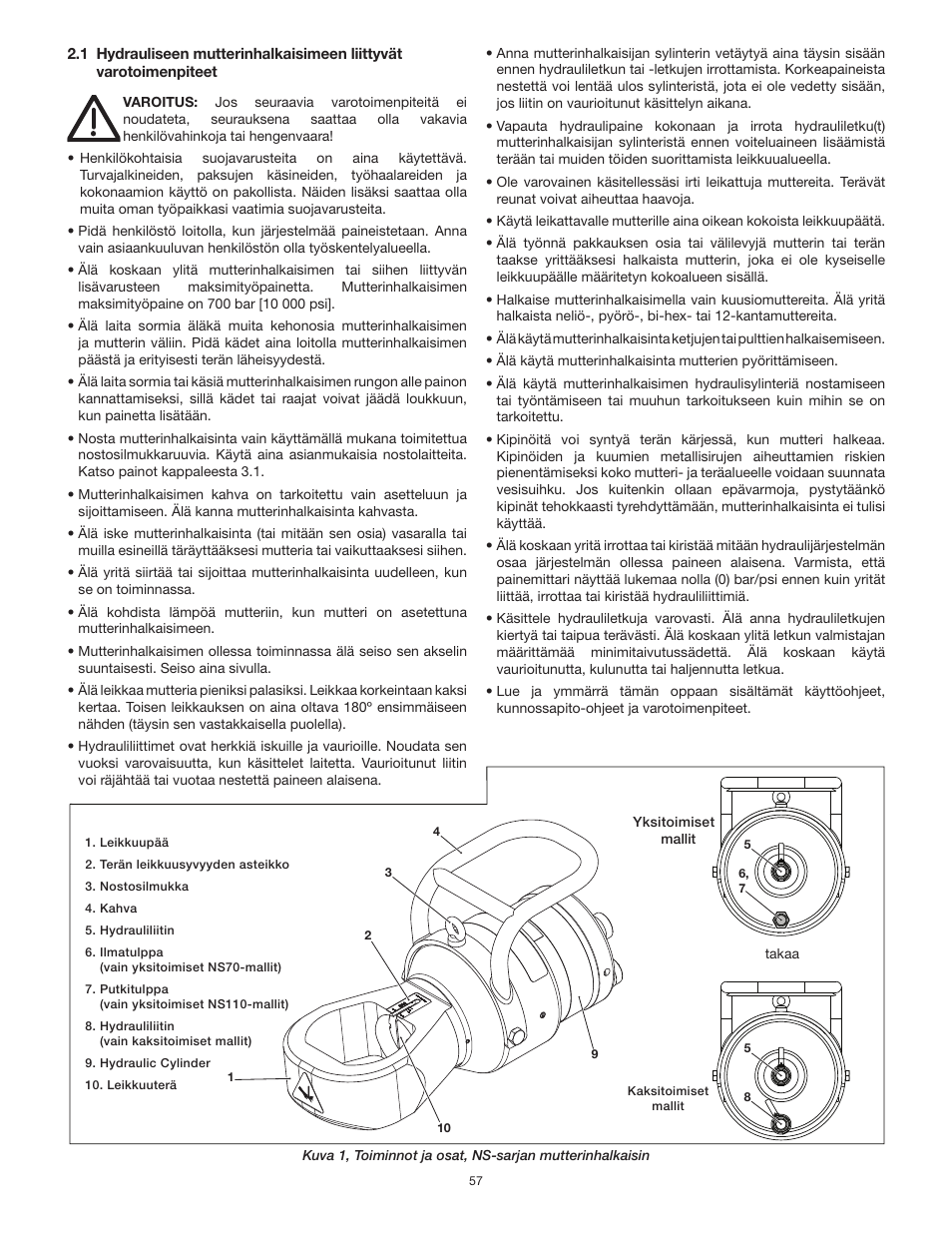 Enerpac NS-Series User Manual | Page 57 / 92