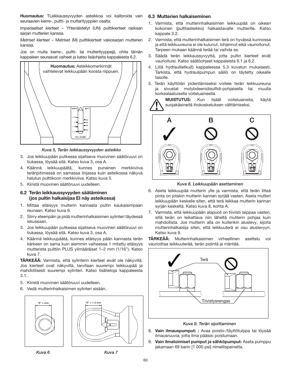 Ab c | Enerpac NS-Series User Manual | Page 60 / 92