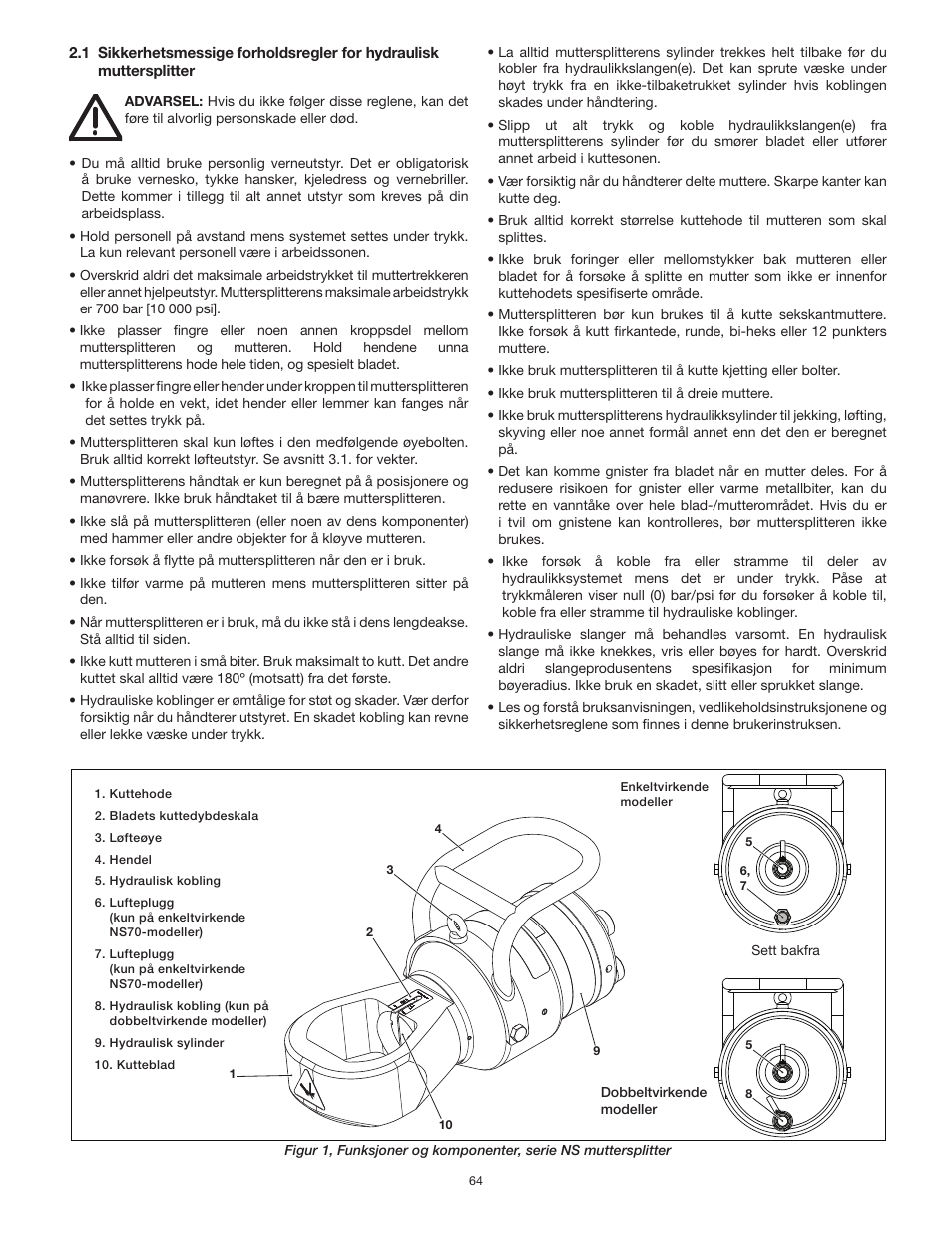 Enerpac NS-Series User Manual | Page 64 / 92