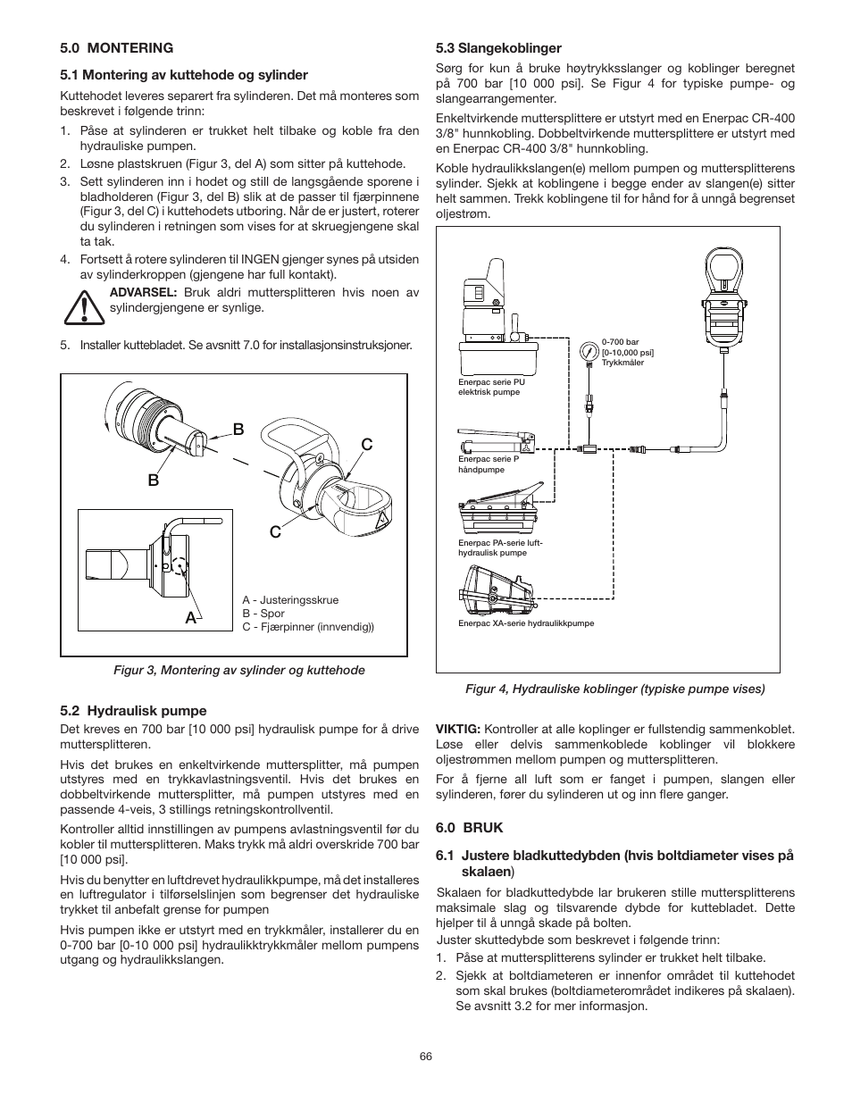 Bc b c a | Enerpac NS-Series User Manual | Page 66 / 92